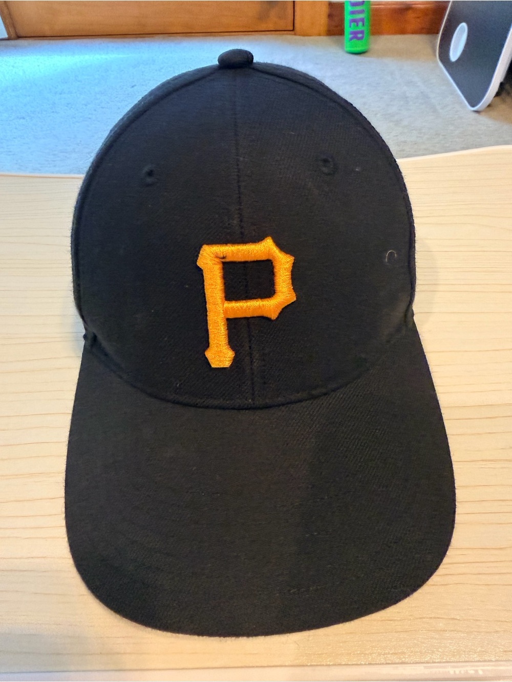 Pittsburgh Pirates Black Kids Baseball Cap with Gold 'P' Logo adjustable